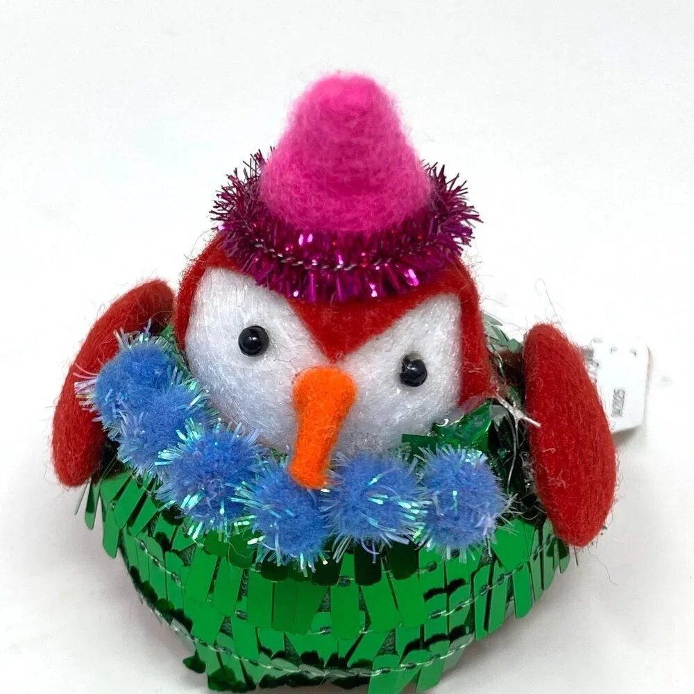 Target Christmas Fabric Festive Featherly Friends™ with Top Hat - Wondershop™